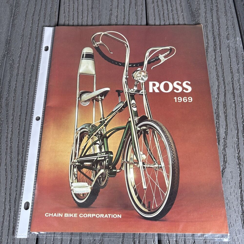 1969 Ross Bicycle Sales Brochure Catalog Vintage - Excellent Shape